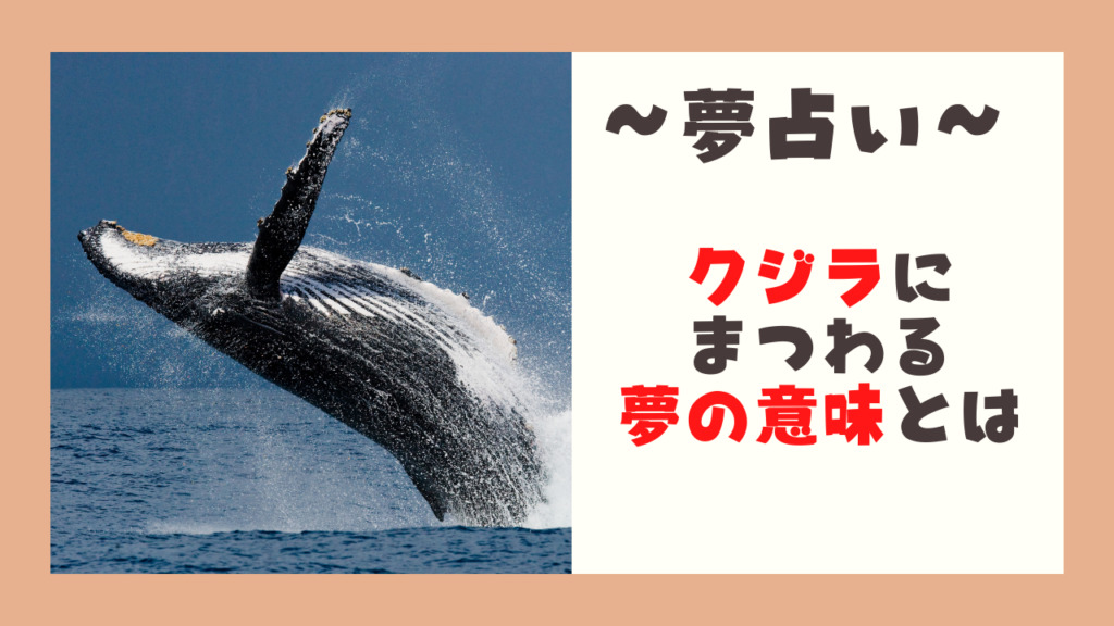 夢占いクジラ